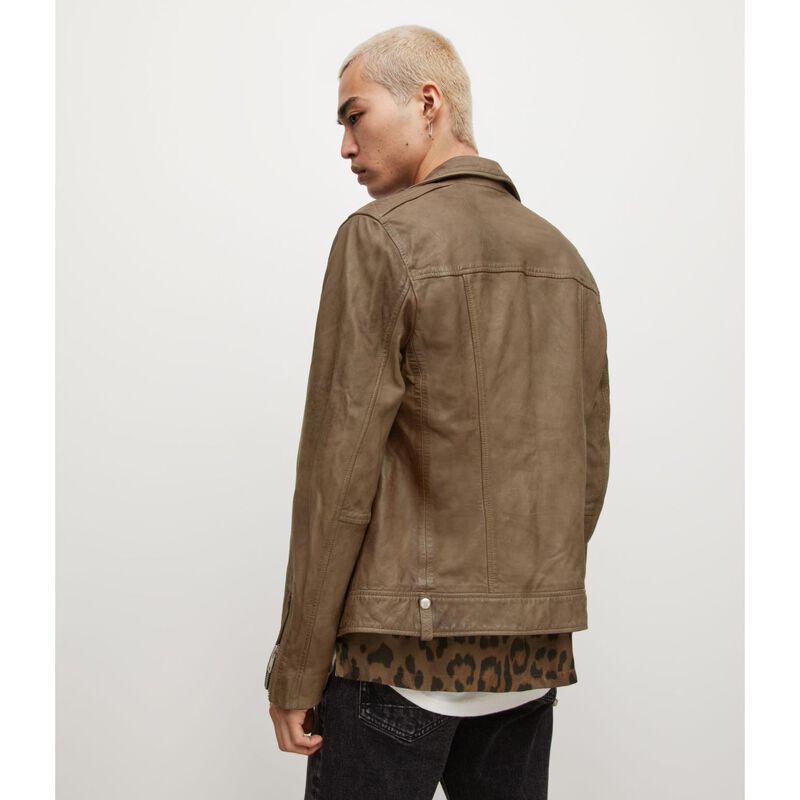 AllSaints Milo Leather Biker Jacket image number 1